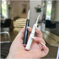 New New Hoohill Pico Exquisite Beautiful Mini Cute Short Metal Fountain Pen EF/F/M Nib Writing Business Stationery Student Gift