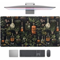 Desk Mat Mouse Pad Large Gaming Desk Pad Mousepad Mystical Green Plant Computer Laptop Keyboard Desktop Protector Mat Office