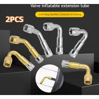 2Pcs Motorcycle 45 90 135 Degree Angle Bent Valve Adaptor Tyre Tube Valve Extension Adapter for Truck Car Moto Bike