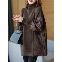 New Ladies Sweater Autumn Winter New Long Sleeve Turtleneck Sweaters Tops Korean Fashion Casual Loose Women's Clothing Pullovers