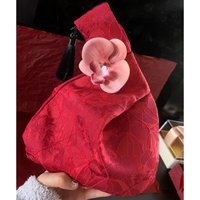 Tassel Wrist Bag Chinese Style Tassel Pendant Embroidery Hanfu Wedding Handbag Cheongsam Accessories Imitation Silk Gift Pouch