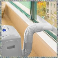 WON Portable Air Conditioner Hose, Universal Pipe Air Conditioner Exhaust Hose 5.9 Inch Width PVC Duct Extension(1.5M)