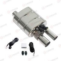 Taibosi Electric Exhaust Cutout Valve 1 In 2 Out With Remote Control | Universal 51 60 63 70 76mm DIY Muffler Catback Pipe Kit