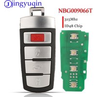jingyuqin Smart Remote Car Key Fob 4Buttons 315MHz ID48 For VW Volkswagen Passat 2006-2013 CC 2009-2015 FCCID NBG009066T