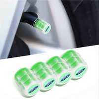4Pcs Car Luminous Tire Valve Stem Caps For Fiesta Focus Kuga Mondeo Puma Ranger Mk4 Explorer Fusion Smax Escape Mustang ST MK3