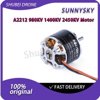 Sunnysky A2212 Brushless Motor 980KV 1400KV 2450KV 2-4S Outrunner Motor for RC Airplane Fixed-wing Aircraft Drone Parts