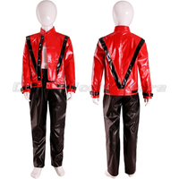 Men's Cosplay Jacket For Michael Jackson Impersonator Halloween Carnival Party Male Coat Michael Jackson Thriller Scary Costume