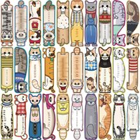 5/30PCS Kawaii Strange Cat Colored Bookmark for Pages Books Readers Handheld Creative Materials Stationery Supplies