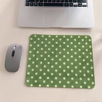 Retro Polka Dot Mouse Pad Simple Cup Pad Dining Pad Travel Portable Laptop Anti Slip Office Computer Wrist Pad Gaming Accessorie