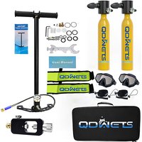 QDWETS0.5L Scuba Tank for 5-10 Minutes Underwater Breathing - DOT Certified Scuba Diving Equipment - Diving Air Tank,diving bott