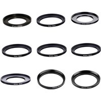 37-49 37-52 37-55 37-58 40.5-52 40.5-55 40.5-58 43-46 43-49 72-82mm Metal Step Up Rings Lens Adapter Filter Set