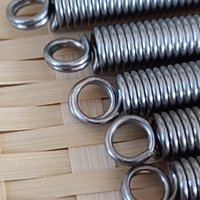 1Pcs 304 Stainless Steel Round Tension Spring Tension Spring Wire Diameter 2.5mm Outer Dia 16/18/20/22/25mm Length 50 60-300mm