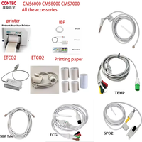 CONTEC CMS8000CMS6000CMS5100TS1 Patient Monitor ECG cable SPO2 probe NIBP TUBE RESP TEMP ETCO2 IBP Printer POWER CABLE