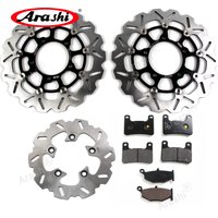 Arashi For SUZUKI GSXR750 2006 2007 / GSXR1000 2007 2008 CNC Front Rear Brake Disc Rotor Brake Pads GSXR GSX R 750 1000 K7 K8