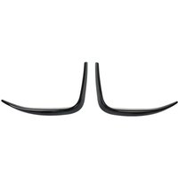 A30F-1 Pair Front Bumper Spoiler Cover Canard Air Knife Surround Trim Glossy Black For Ford Mustang Mach-E 2020 2021 2022