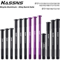 HASSNS HA 7075 Ultralight MTB/Road Thru Axle 12/15mm x142/148mm Front/Rear Fork Axle for Mountain Bike Cycling Accessories
