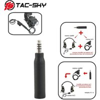 TAC-SKY U-174 NATO/Military To Civilian Tactical Headset PTT Adapter, for COMTAC SORDIN Military Airsoft Headphones