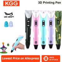 3D Printing Pen PLA Filament 3D Printer Pen 3D Pen LED Screen DIY Drawing Stift Creative Toy Gift For Kids Design Drawing
