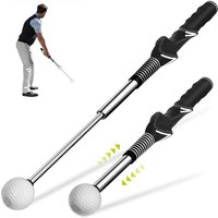Golf Retractable Swing Trainer Golf Swing Retractable Stick Superior Golf Training Aid, Strength Training for Improved Shot Swin
