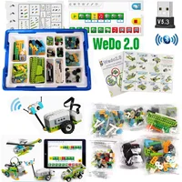 NEUES Technisches WeDo 2.0 Core Lernset Bauklötze mit Buch DIY-Teile 45300 Scratch 3.0 Kinderspielzeug Weihnachtsgeschenke