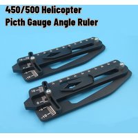 1pcs Black Pitch Gauge Angle Ruler Helicopter Pitch Debugging Tool Protractor for 450/500 Helicopters
