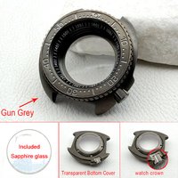44mm NH35 Case 6105 6309 Case Crown at 4.1 Fits NH35 NH36 4R Movement for Abalone Turtle Watch Replace Diving Watch Case Custom