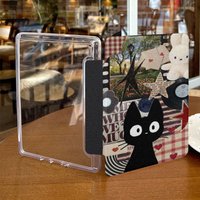 kindle case Acrylic back shell with hand strap,kindle paperwhite2024 2025 basic2022