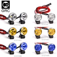 Rc Car Simulation 18mm Retro Round Spotlight Off-road Searchlight Headlight G157h For Grc 1/10 T4 Scx10 Model Car Accessories
