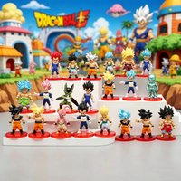 13/21/Set Dragon Ball Mini Figure Toys Super Saiyan Goku Vegeta Anime Action Figurine Collections DBZ Model Dolls Birthday Gifts
