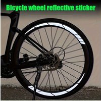 AliExpress NONE 8, road car reflective sticker mountain bike rim decoration, bicycle waterproof wheel group sticker, bicycle knife ring wheel