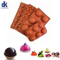 DIY 3D Ball Round Half Sphere Silicone Molds for Baking Pudding Mousse Chocolate Cake Decoration Mold Kitchen Accessories Tools