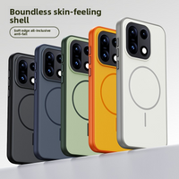 For OnePlus 15 Phone Case Hard Silicone Skin Magnetic Wireless Charging Protective Back Cover For One Plus 15 OnePlus15 Shell