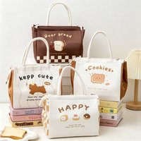 Cartoon Lunch Box Bag Student Hand-Held Aluminum Foil Insulated Lunch Box Bag Large Capacity Lunch Box Bag New Bento Bag