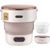 Seau de Machine à laver pliant 15l, pour vêtements, chaussettes, sous-vêtements, nettoyage, Portable, petite Machine à laver de voyage