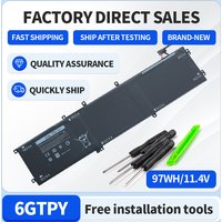 Somi - 6GTPY Bateria Para DELL XPS 15 9570 9560 7590 Para DELL Precisão 5520 5530 Série Notebook 11.4V 97WH 100% Testado