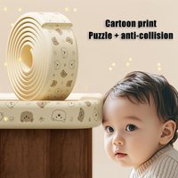 Cartoon Bear Baby Anti-Collision Strips Self-Adhesive Printed Furniture Protective Strip for Kids Safety Items 8*200CM