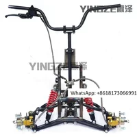 Beach bike accessories, two wheeled electric motorcycle modification, front axle, front suspension, rocker arm, front steering