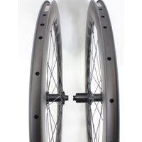 AliExpress NONE New 700C 65mm wave Road Bike UD Full Carbon Fibre Bicycle Thru Axle Center lock Disc brake Wheelset clincher tubeless rims 25mm