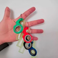 Creative Keychain Spinner Fidget Toy with Key Ring Cool EDC Stuff Anxiety ADHD Stress Relief Toys for Teens Boys Girls Adults