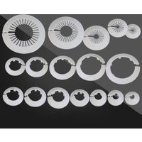 2pcs Air Conditioning Pipe Hole Decorative Cover Wall Hole Plug White Plastic for Pipe Hole Decorative Cover Shielding