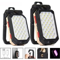 High Power LED Taschenlampe Wiederaufladbare COB Arbeit Licht Einstellbar Wasserdicht Notfall Camping Lampe Magnet Mit Power Display