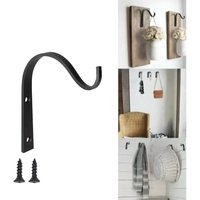 3/6Pcs Metal Hooks J-hook Vintage Wall Hanger Screw Hooks For Bathroom Kitchen Room Cloth Towel Rack Coat Hat Holder