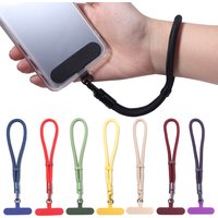 1Pc Universal Adjustable Phone Lanyard Colored Short Wrist Strap with Self-locking Anti-lost Design For Phone Hanging Cord Strap