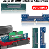 New DDR3 DDR4 Laptop To Desktop Memory Adapter Card SO-DIMM To PC DIMM Card Connector Card Memory Stick RAM Connector Adapter