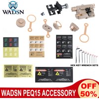 Wadsn Hunting Accessories LA-5C PEQ15 Battery Cover Tactical DBAL A2 Laser Sticker Distinction Label Stainless Steel Allen Key