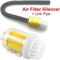 2pcs Air Diesel Parking Heater Intake Filter Silencer Intake Pipe 25mm Fit For Webasto Eberspacher Black