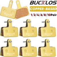 BUCKLOS MTB Klocki hamulcowe do SHIMANO B01S Metalowe klocki hydrauliczne na bazie miedzi Klocki hamulcowe do rowerów górskich do MT200 M535 M395
