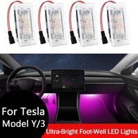 Für Tesla Model Y Model 3 Highland Ultrahelle Innenraum-Fußraumbeleuchtung Kompatibel mit Model 3/Y/S/X Innenraum-LED-Lampen-Set