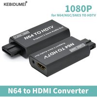 Game Console N64 to HDMI Converter Adapter Plug and Play for N64/SNES/NGC/SFC HDMI-compatible Adapter with 3.5mm Audio Output