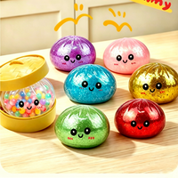 New Dumpling Pressure Dumpling Squishies Cute Colorful Bun Toy Slow Rising Stress Relief Fidget Toy Adults Anti-Anxiety Gifts